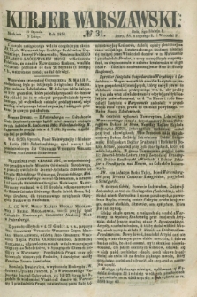 Kurjer Warszawski. 1856, № 31 (3 lutego)