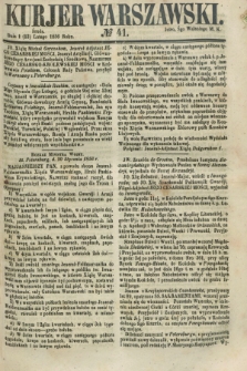 Kurjer Warszawski. 1856, № 41 (13 lutego)