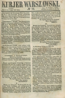 Kurjer Warszawski. 1856, № 42 (14 lutego)