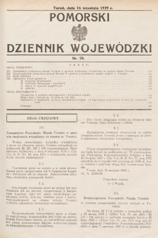 Pomorski Dziennik Wojewódzki. 1929, nr 28