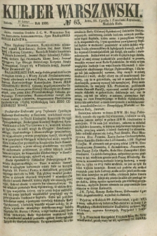 Kurjer Warszawski. 1856, № 65 (8 marca)