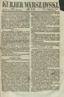 Kurjer Warszawski. 1856, № 110 (25 kwietnia)