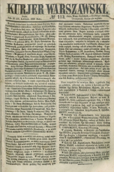 Kurjer Warszawski. 1856, № 113 (30 kwietnia)