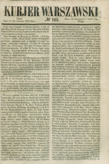 Kurjer Warszawski. 1856, № 165 (27 czerwca)