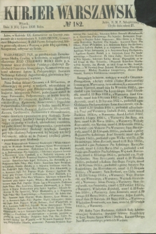 Kurjer Warszawski. 1856, № 182 (15 lipca)