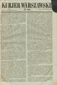 Kurjer Warszawski. 1856, № 190 (23 lipca)