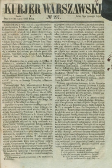 Kurjer Warszawski. 1856, № 197 (30 lipca)