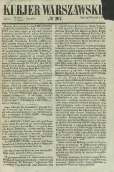 Kurjer Warszawski. 1856, № 207 (9 sierpnia)