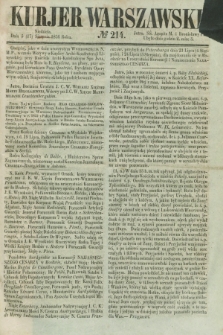 Kurjer Warszawski. 1856, № 214 (17 sierpnia)