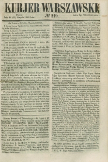 Kurjer Warszawski. 1856, № 219 (22 sierpnia)