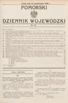 Pomorski Dziennik Wojewódzki. 1929, nr 30