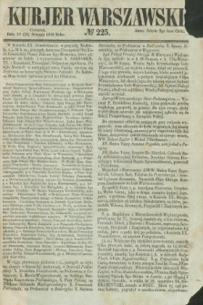 Kurjer Warszawski. 1856, № 225 (28 sierpnia)