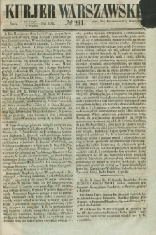 Kurjer Warszawski. 1856, № 231 (3 września)