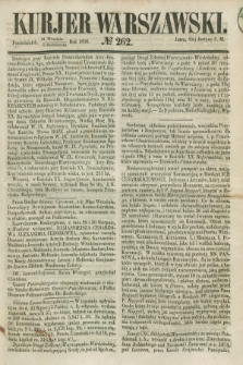 Kurjer Warszawski. 1856, № 262 (6 października)