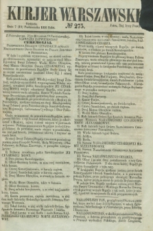 Kurjer Warszawski. 1856, № 275 (19 października)