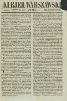 Kurjer Warszawski. 1856, № 289 (3 listopada)