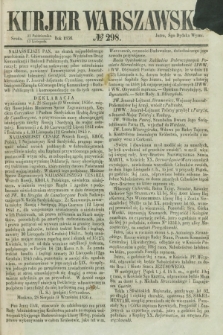 Kurjer Warszawski. 1856, № 298 (12 listopada)