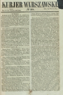 Kurjer Warszawski. 1856, № 308 (22 listopada)