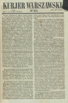 Kurjer Warszawski. 1856, № 334 (19 grudnia)