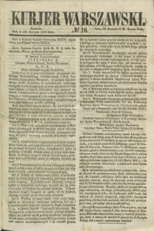 Kurjer Warszawski. 1857, № 16 (18 stycznia)