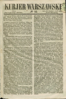 Kurjer Warszawski. 1857, № 42 (14 lutego)