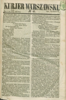 Kurjer Warszawski. 1857, № 46 (18 lutego)