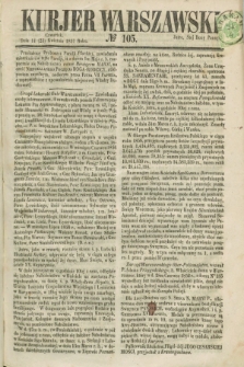 Kurjer Warszawski. 1857, № 105 (23 kwietnia)