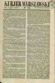 Kurjer Warszawski. 1857, № 113 (1 maja)