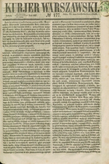 Kurjer Warszawski. 1857, № 177 (11 lipca)