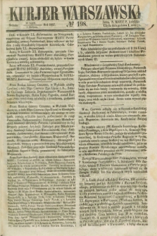 Kurjer Warszawski. 1857, № 198 (1 sierpnia)