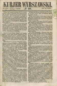 Kurjer Warszawski. 1857, № 200 (3 sierpnia)