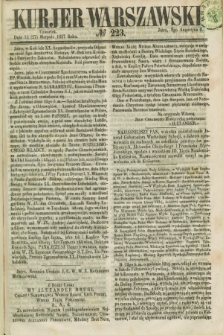 Kurjer Warszawski. 1857, № 223 (27 sierpnia)