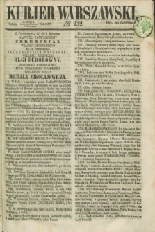 Kurjer Warszawski. 1857, № 232 (5 września)