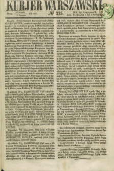 Kurjer Warszawski. 1857, № 235 (9 września)