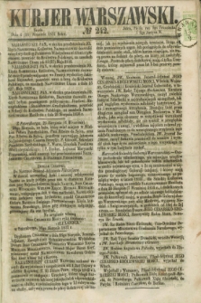 Kurjer Warszawski. 1857, № 242 (16 września)