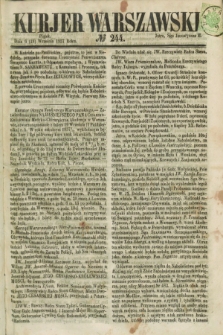 Kurjer Warszawski. 1857, № 244 (18 września)
