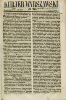 Kurjer Warszawski. 1857, № 249 (23 września)