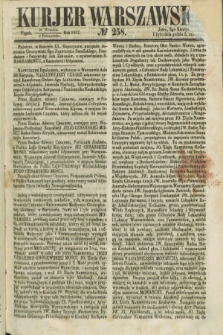 Kurjer Warszawski. 1857, № 258 (2 października)