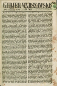 Kurjer Warszawski. 1857, № 265 (9 października)