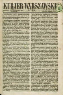 Kurjer Warszawski. 1857, № 268 (12 października)