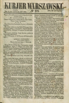 Kurjer Warszawski. 1857, № 278 (22 października)