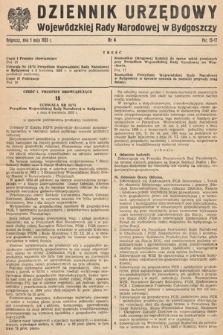 Dziennik Urzędowy Wojewódzkiej Rady Narodowej w Bydgoszczy. 1955, nr 4