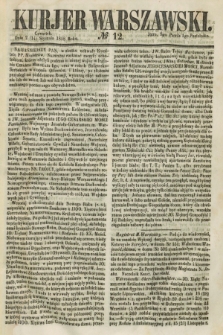 Kurjer Warszawski. 1858, № 12 (14 stycznia)