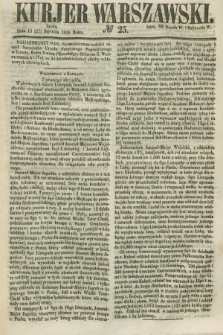 Kurjer Warszawski. 1858, № 25 (27 stycznia)