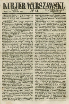 Kurjer Warszawski. 1858, № 43 (15 lutego)