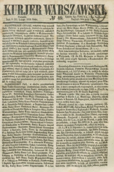 Kurjer Warszawski. 1858, № 49 (21 lutego)