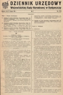 Dziennik Urzędowy Wojewódzkiej Rady Narodowej w Bydgoszczy. 1955, nr 7