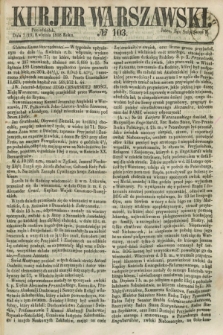 Kurjer Warszawski. 1858, № 103 (19 kwietnia)