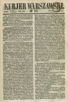 Kurjer Warszawski. 1858, № 151 (12 czerwca)