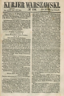 Kurjer Warszawski. 1858, № 190 (22 lipca)